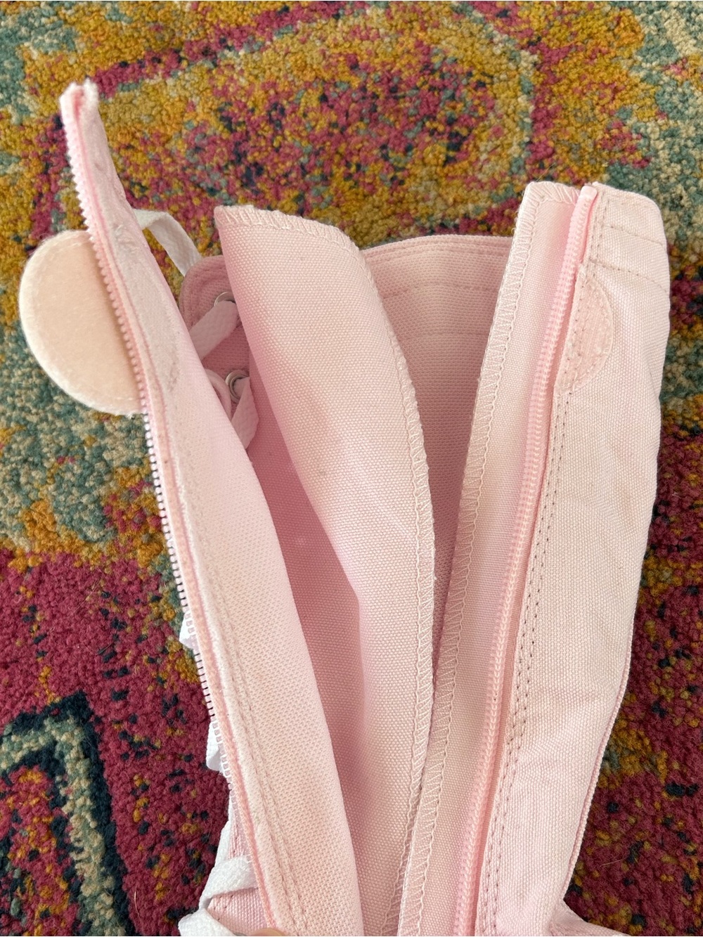 Converse | Youth Pink High Top All Star Canvas XX Side Zip Calf High Sneakers 3 - Picture 10 of 15